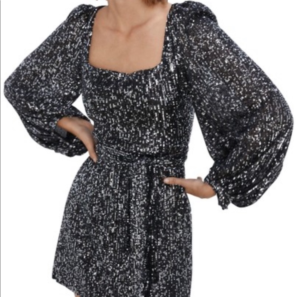 Black sequin dress